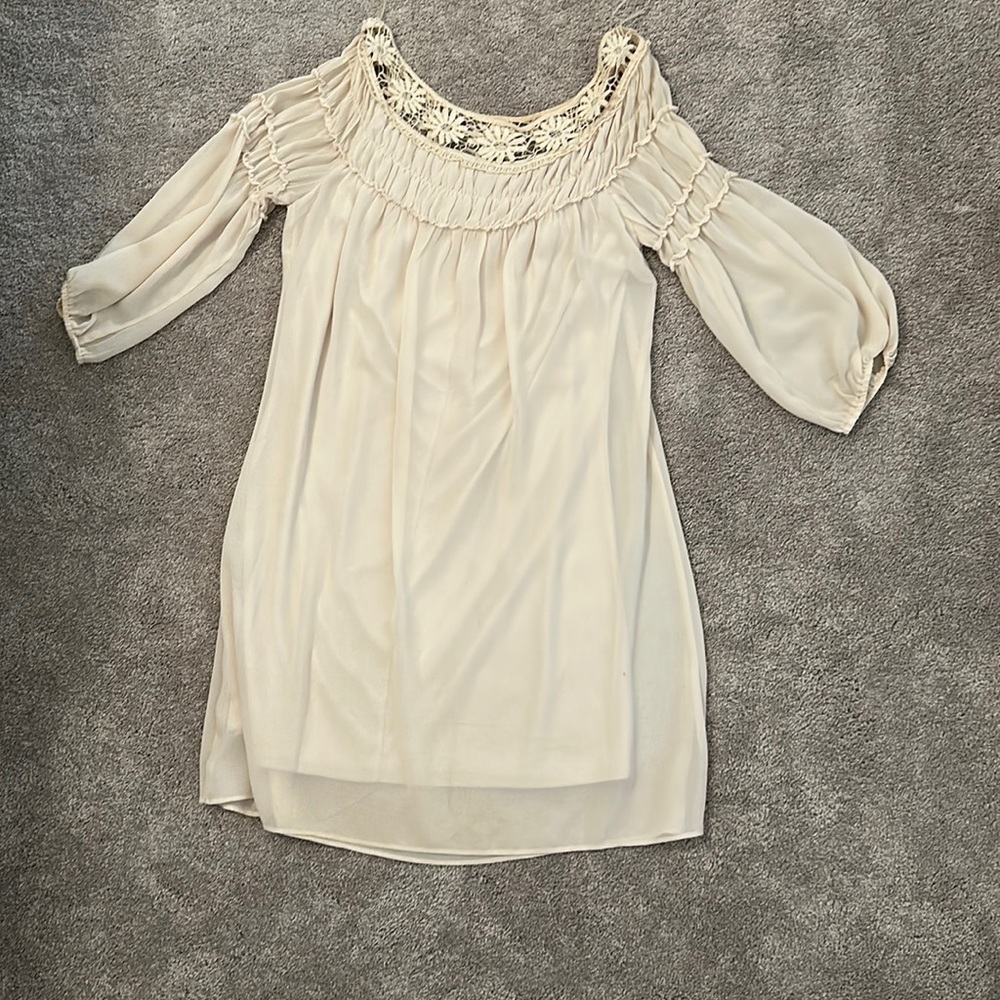 Flower detail dress